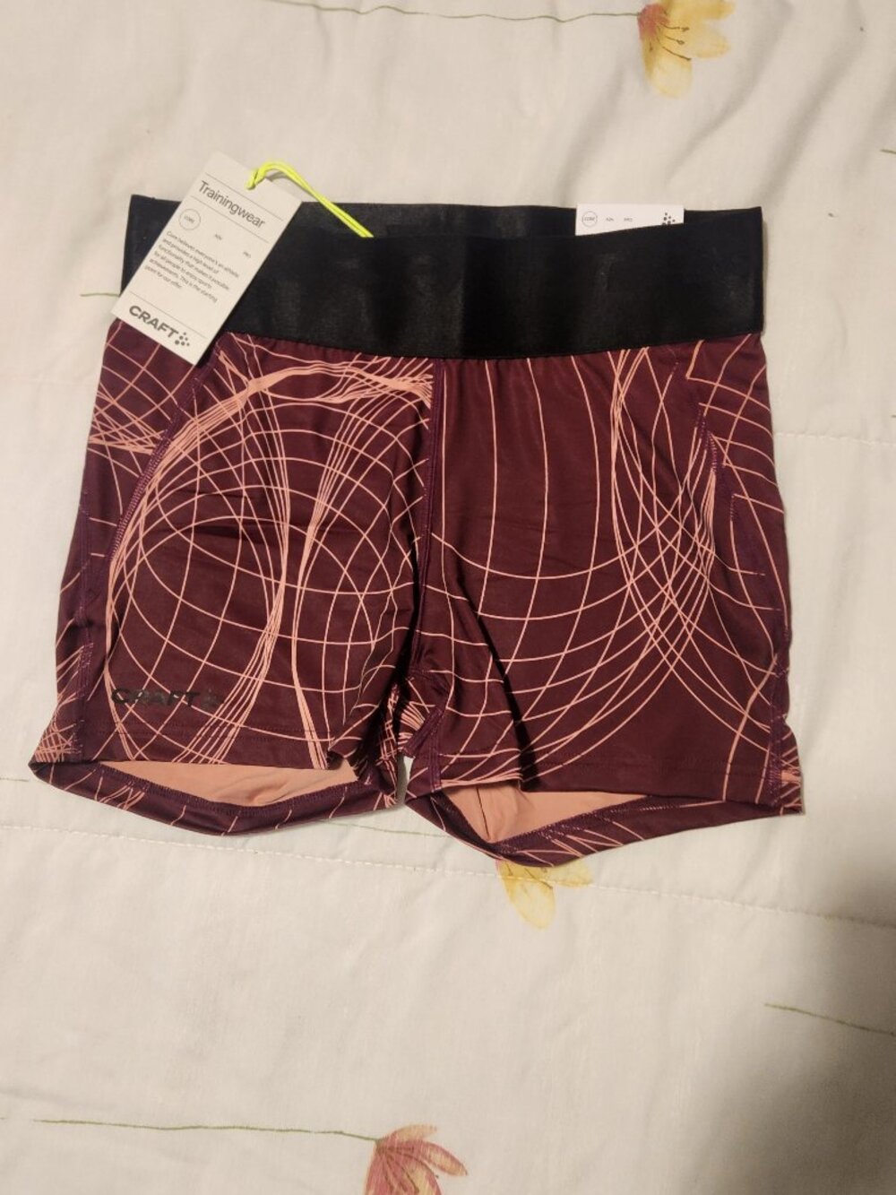 Craft Core Essence Hot Pants Running Shorts NWT Burgundy M